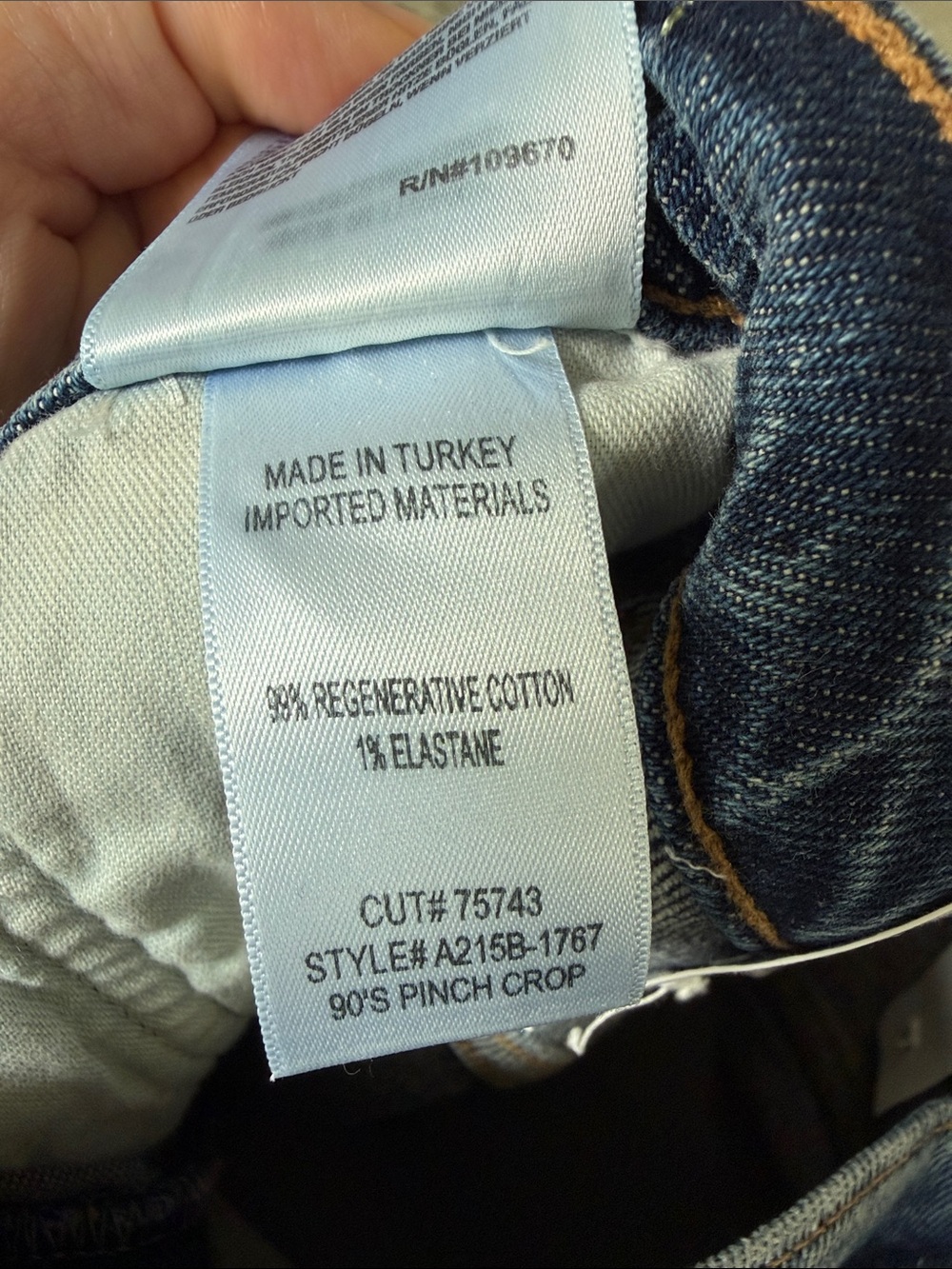 AGOLDE 90's Pinch Waist Crop Jeans in Solace size 27 high rise straight leg - Picture 9 of 12
